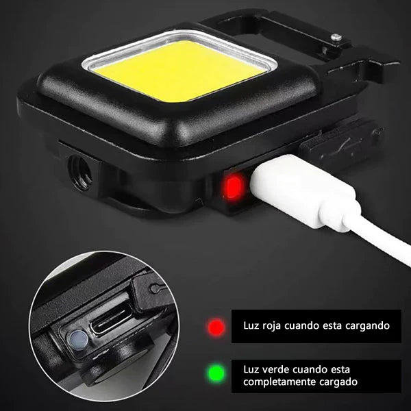 FlashLight | Linterna LED Mini Multifuncional Recargable por USB