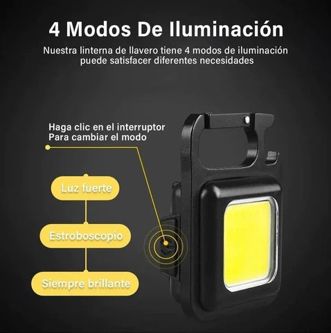 FlashLight | Linterna LED Mini Multifuncional Recargable por USB